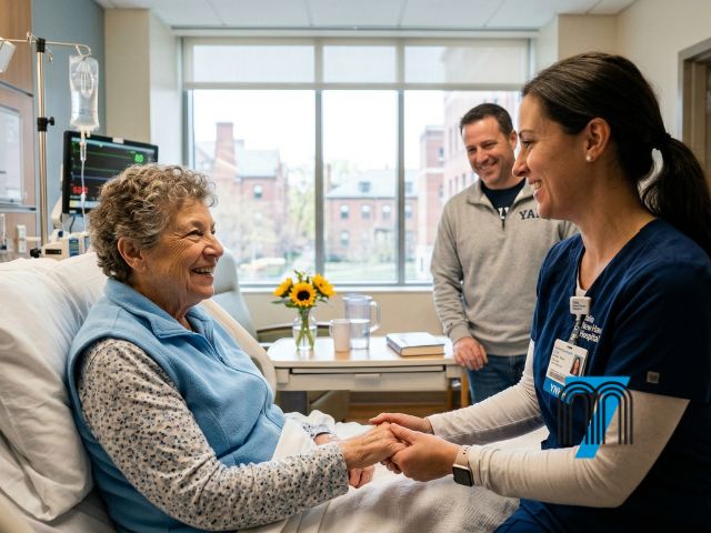 Ride to Yale Hospital with M7