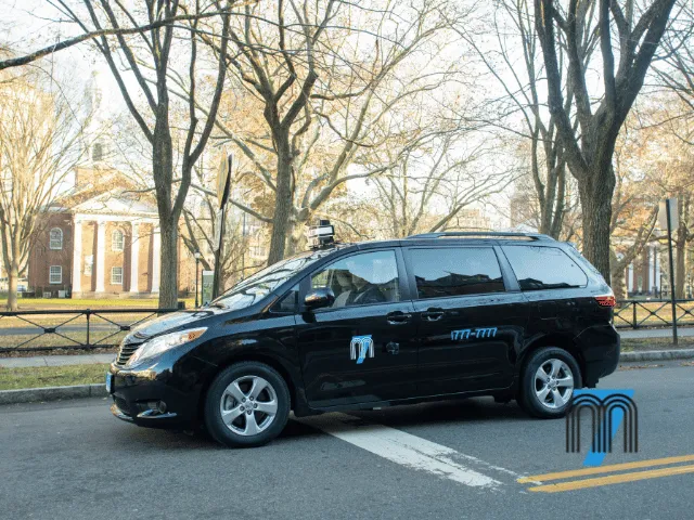 Passenger Van Parked on a Tree-Lined Street